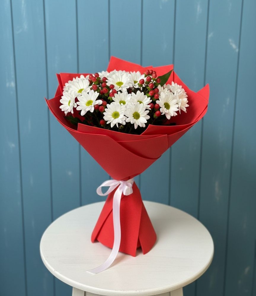 Букет цветов из: Хризантемы в Мелихово