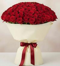 Букет 101 Красная роза Милано в Мелихово
