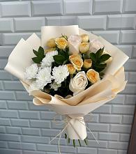 Букет цветов из:  Розы и Хризантемы #REPLACE_PRED# Мелихово