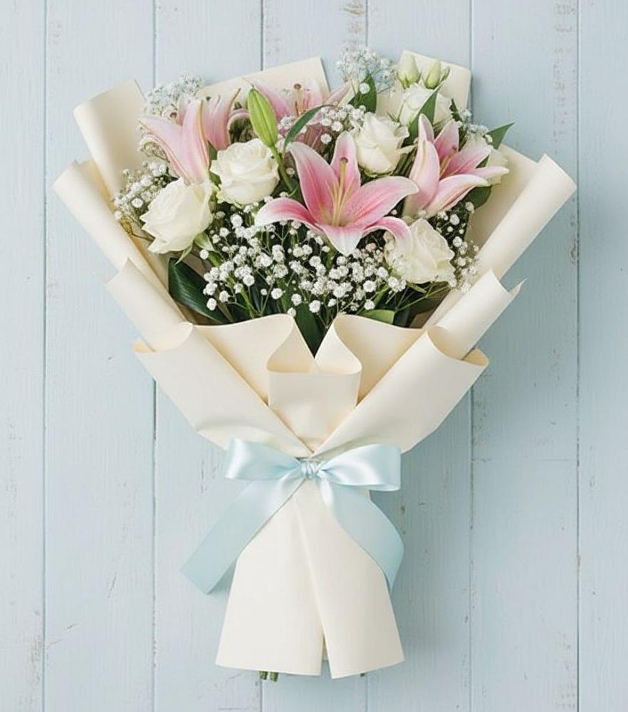 Букет цветов из: Лилии в Мелихово