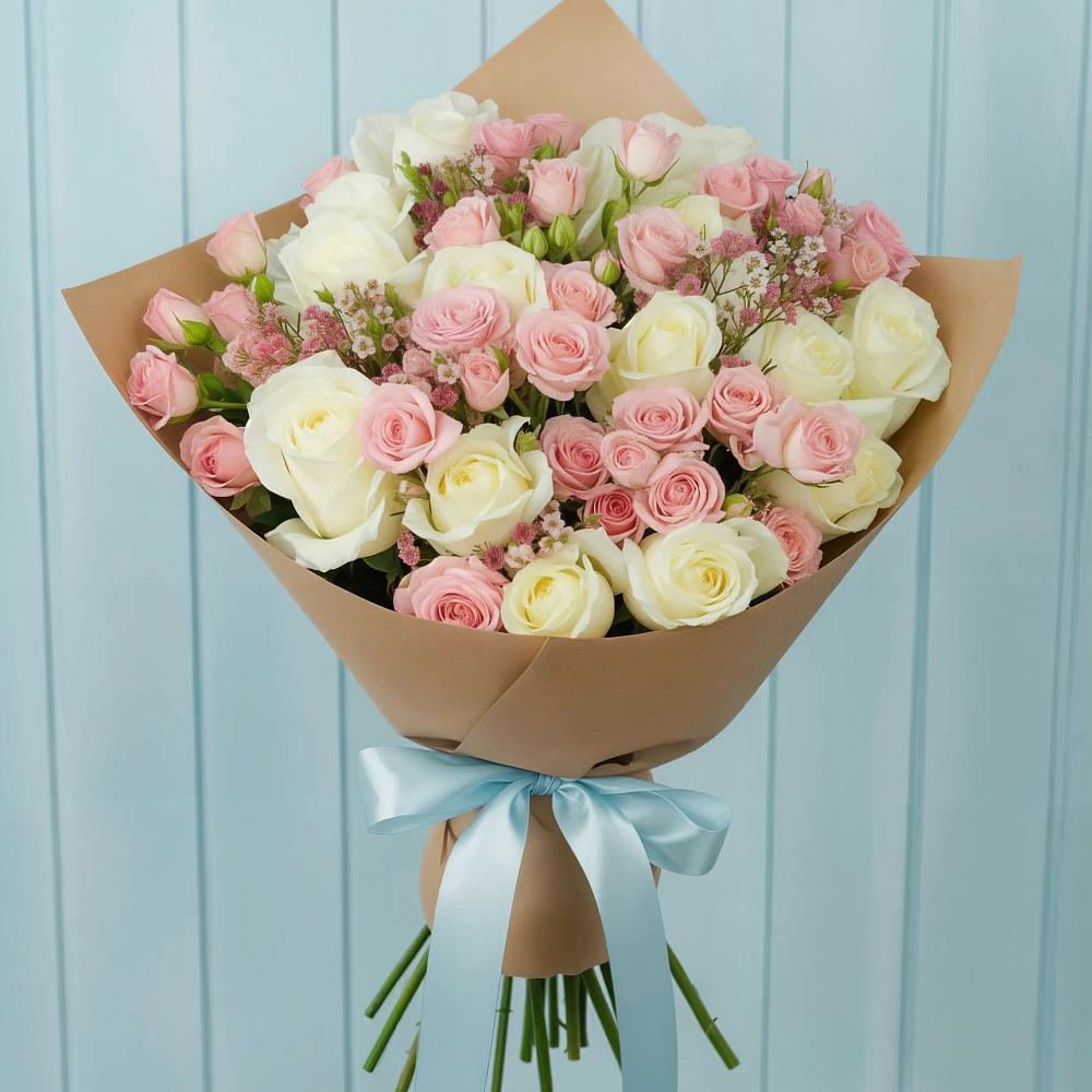 Букет цветов из: Розы в Мелихово