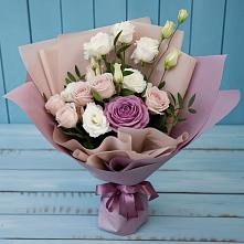 Букет цветов из:  Розы и Лизиантусы #REPLACE_PRED# Мелихово