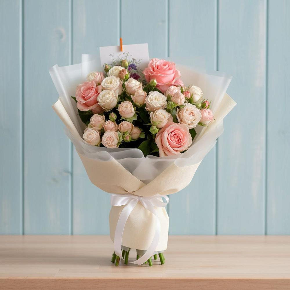 Букет цветов из: Розы в Мелихово