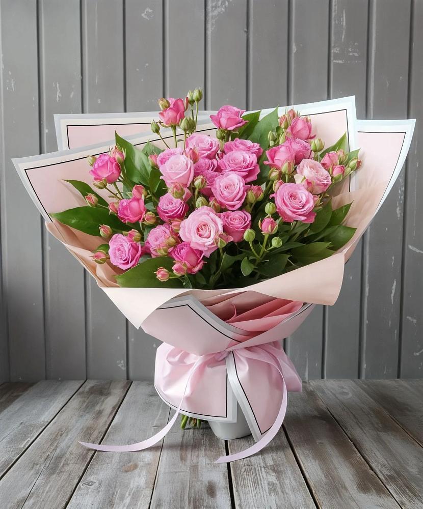 Букет Розовый кустик в Мелихово