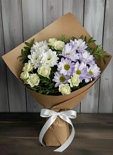 Букет цветов из:  Хризантемы и Розы в Мелихово