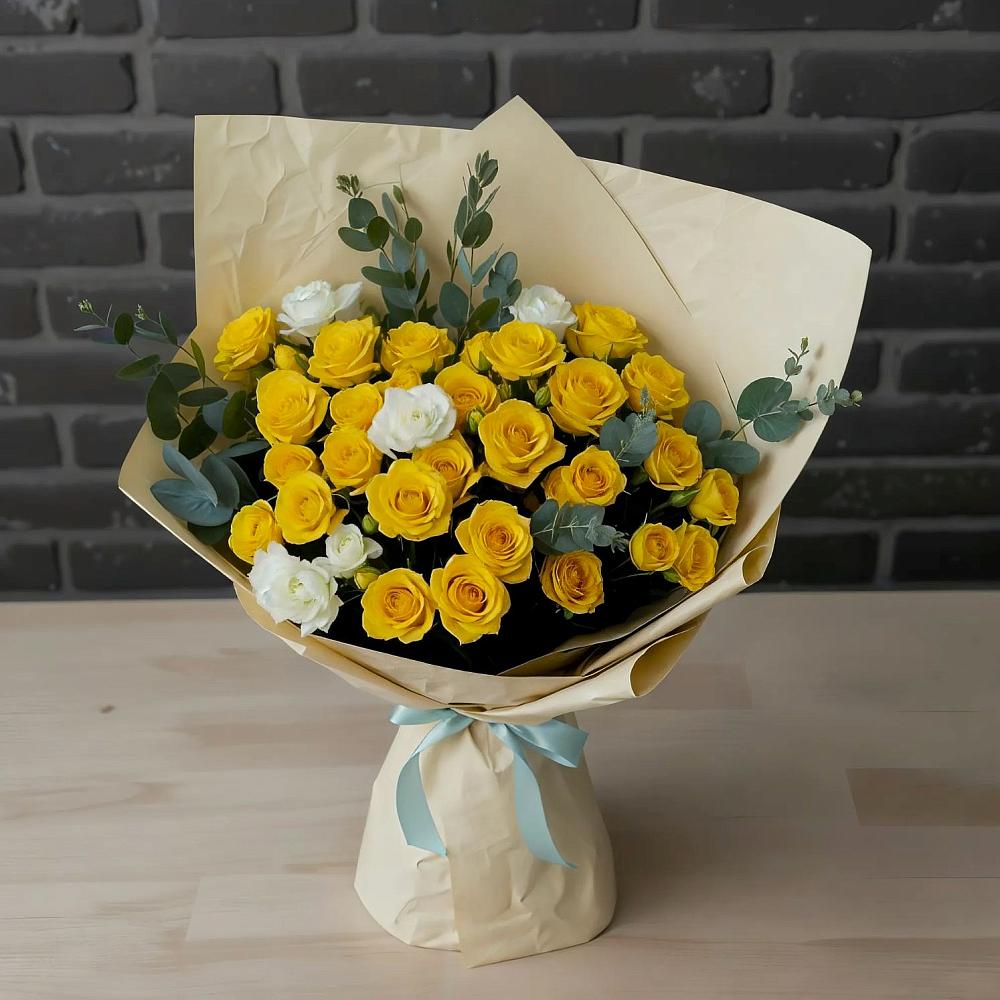 Букет цветов из: Розы в Мелихово