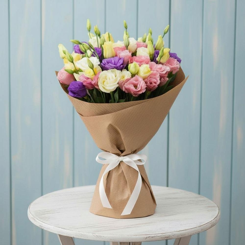 Букет цветов из: Лизиантусы в Мелихово