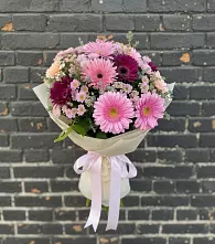Букет цветов из:  Герберы и Хризантемы #REPLACE_PRED# Мелихово