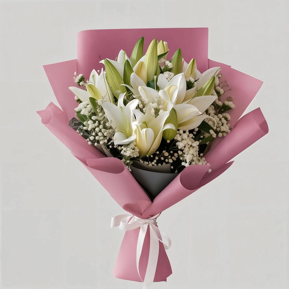 Букет цветов из: Лилии в Мелихово