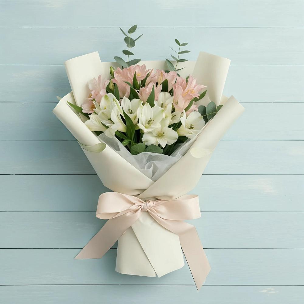 Букет цветов из: Альстромерии в Мелихово