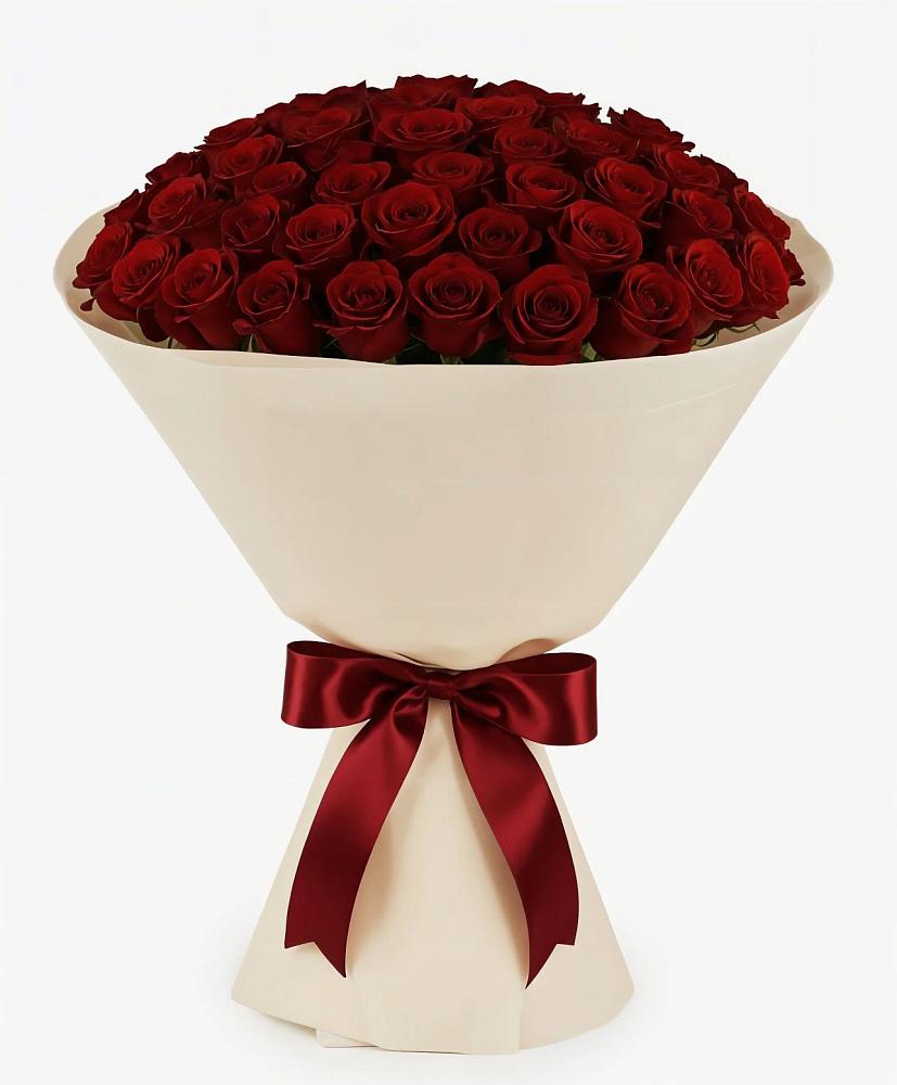 Букет 101 Бордовая роза Блэк Бакарра в Мелихово