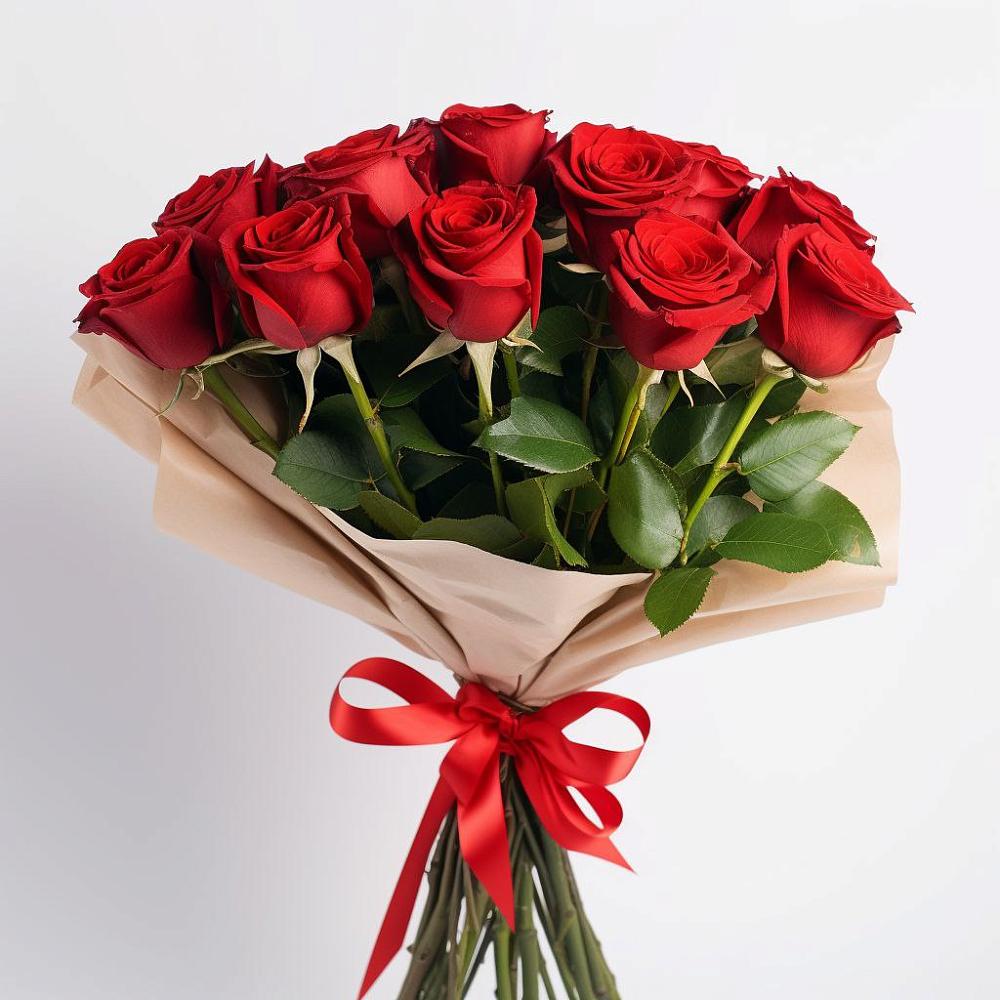 Букет 11 Красных роз Эдлесс Лав в Мелихово